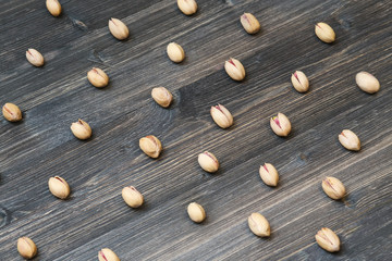 Pistachio nuts, close up