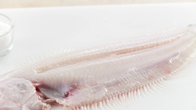 Sole with skin removed