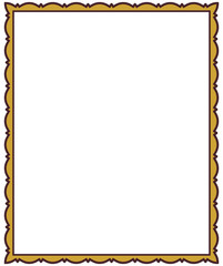 Vector frame vintage isolated on white