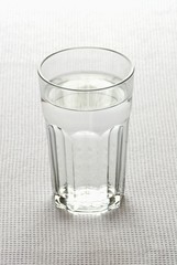 A glass of water