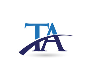 TA Logo Letter Swoosh