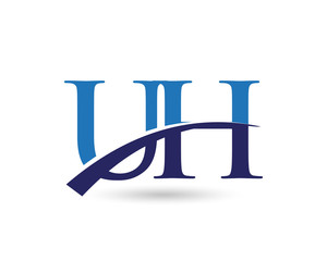 UH Letter Logo Swoosh
