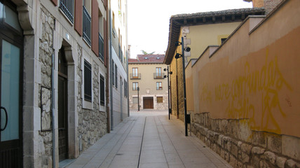 Calles del Casco Histórico de Burgos, España.