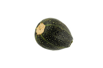 zucchini auf weißem hintergrund