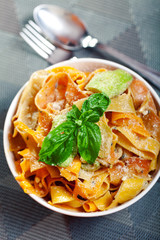 Parpadele with zucchini