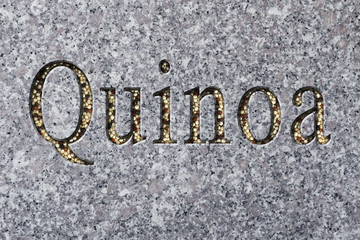 Quinoa Text Engraving