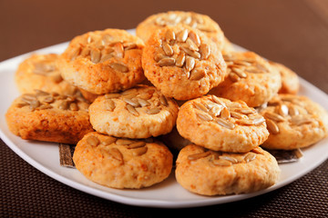 Cookies with sunflower seeds