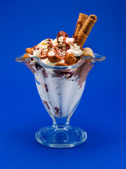 Vanilla Ice Cream With Nuts