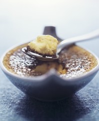 Crema catalana in small dish
