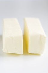 Two pieces of butter