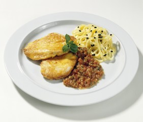 Milan-style turkey piccata