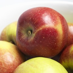 Several fresh apples