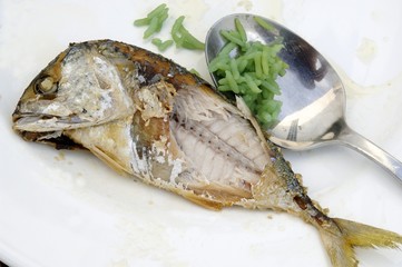 Mackerel with jasmine rice