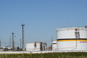 Tank the vertical steel. Capacities for storage of oil  products