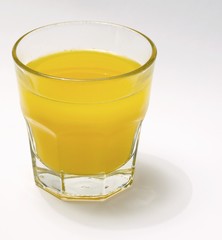 A glass of orange juice