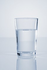 A glass of water