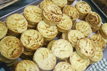 Mini Shepherds Pies in a Display Case