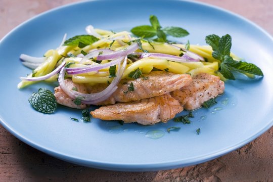 Salmon With Mango Salsa