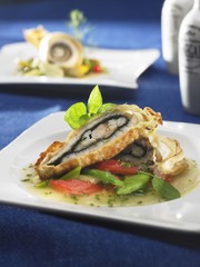 Stuffed zander fillet