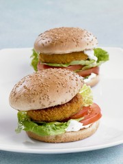 Two fish burgers