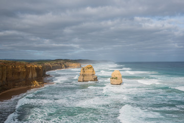 Twelve Apostles at the Great Ocean Road Tour, Port Campbell National Park, Victoria, Australia.
