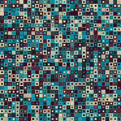 Vector abstract background. Consists of geometric elements. The elements have a square shape and different color. Colorful mosaic background.