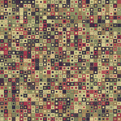 Vector abstract background. Consists of geometric elements. The elements have a square shape and different color. Colorful mosaic background.