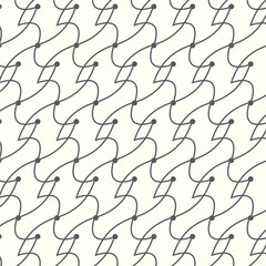 Vector line and curve seamless pattern abstract background