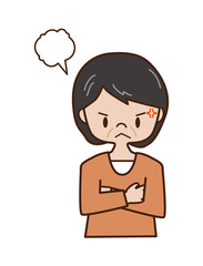 中高年女性の怒り