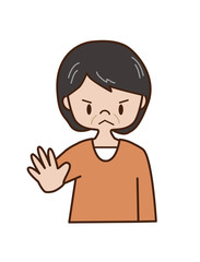 中高年女性のストップ