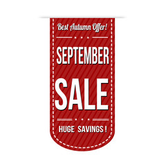 September sale banner design
