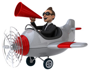 Naklejka premium Fun plane