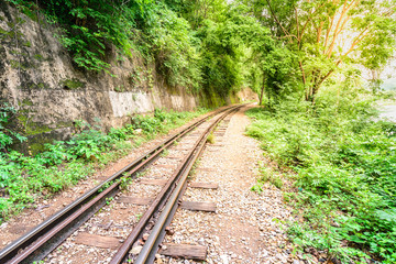 Death Railway, during the World War II at Kanchanaburi Thailand.