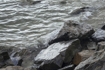 Stones in water