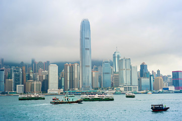 Fototapeta na wymiar Victoria Bay. Hong Kong