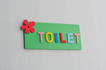 toilet sign.