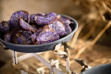Sweet potato purple chips