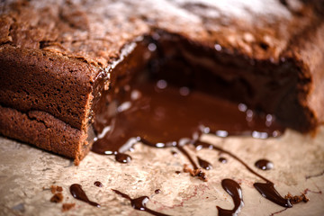 Chocolate fondant dessert