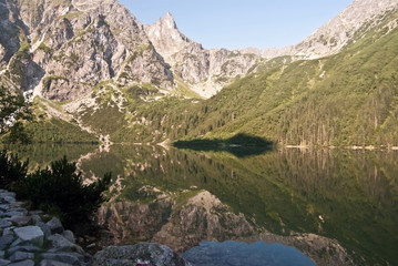 early morning Morskie Oko lake in Tatry mountains © honza28683