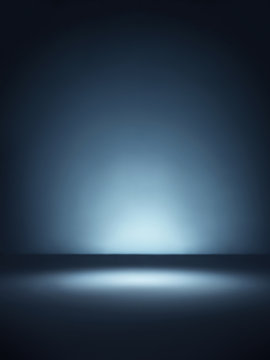 Blue vignette background - Stock Image