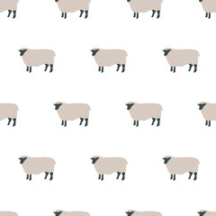 seamless sheep pattern