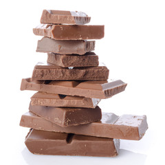 Stack of chocolate squares