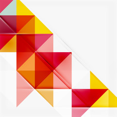 Abstract geometric background. Modern overlapping triangles
