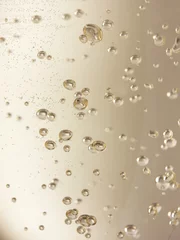 Deurstickers champagne bubbels full frame - Stock Image © nixoncreative