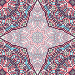 Ethnic floral seamless pattern