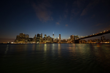 paesaggi dall'alto della città di new york con grattacieli