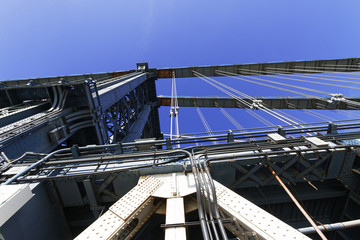 Naklejka premium Manhattan Bridge in New York City.