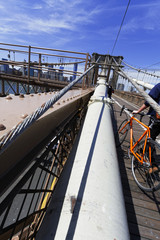 Naklejka premium Views of the Brooklyn Bridge.