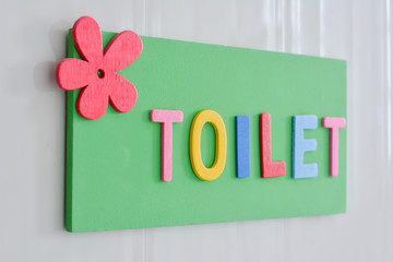 toilet sign.