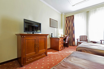 Interior of a hotel room